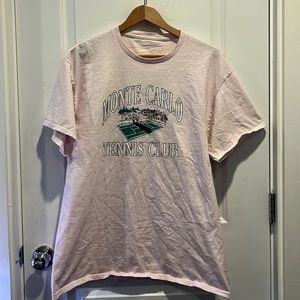 Firstport Monte Carlo Tennis Club Tee - Xtra Large - Pink